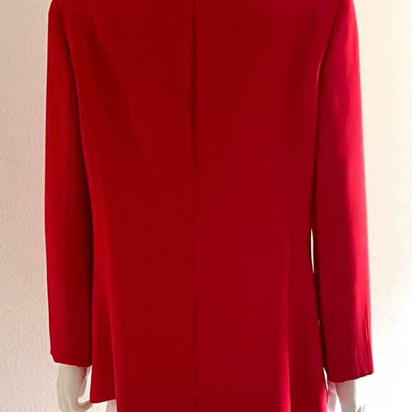 ELIE TAHARI High End Tailored Structured Red Blazer Jacket, 14 - Picture 5 of 9